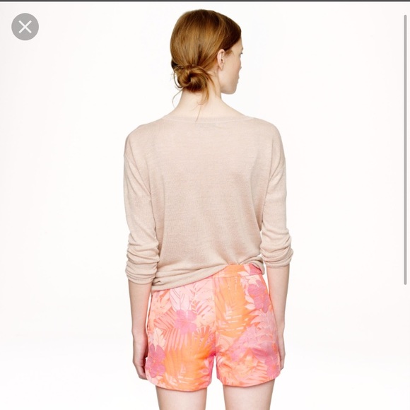 J Crew tropical jacquard shorts size 6 - Picture 2 of 5